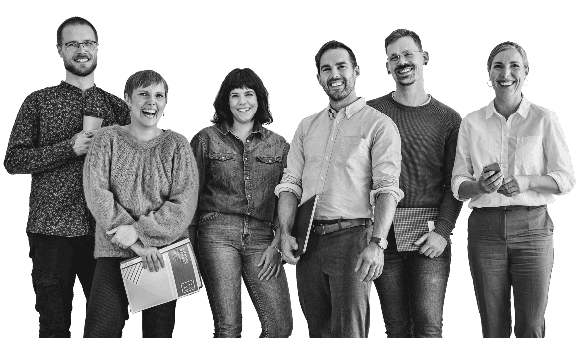 The FlorenceNext leadership team, six people standing together